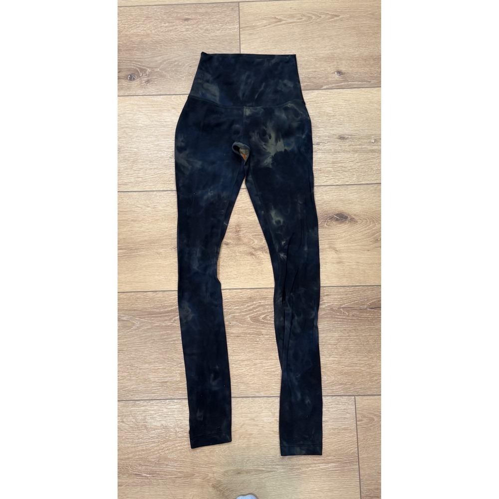 Lululemon Align High-Rise Pant 28 Diamond Dye‎ Graphite Grey Bronze Green Size 0
